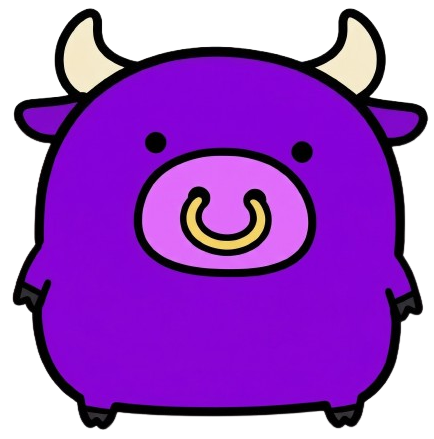 Purple Bull character
